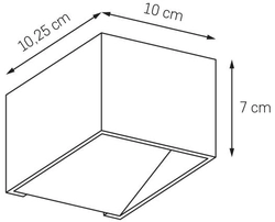 Kinkiet MISTIF biały, Kaspa