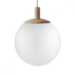 Lampa wisząca ALUR WOOD S dąb, 25 cm, Kaspa