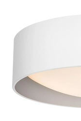 Lampa wisząca VERO biała, 45 cm, srebrne wnętrze, Kaspa