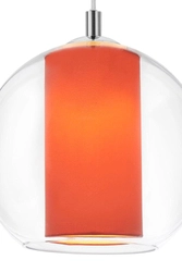 Lampa wisząca MERIDA S koral, 25 cm, Kaspa
