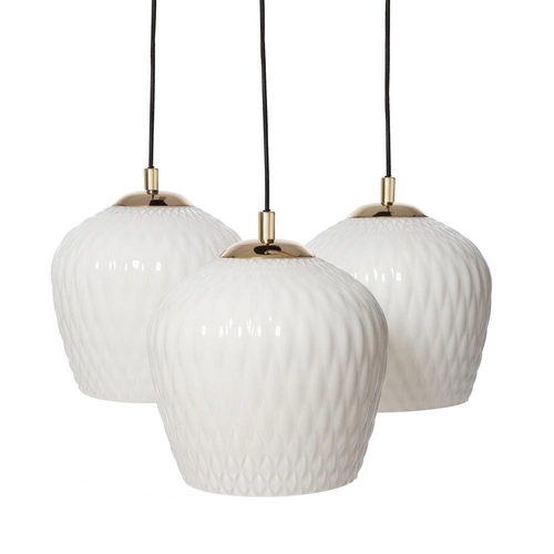 Lampa wisząca trzypunktowa VENUS 3 biała, na plafonie, Kaspa