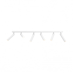 Lampa przysufitowa sześciopunktowa ROLL 6 biała, Kaspa