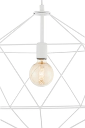 Lampa wisząca WIRE L biała, Kaspa