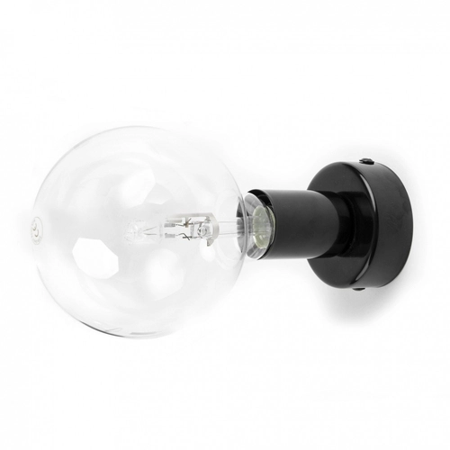 Czarna lampa ścienna Loft Metal Kinkiet KOLOROWE KABLE