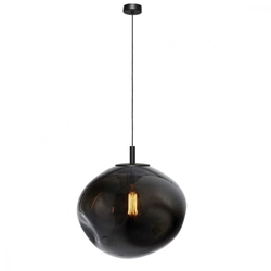 Lampa wisząca AVIA BLACK L przydymiona, 40 cm, Kaspa