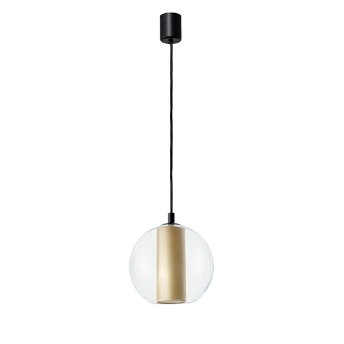 Lampa wisząca MERIDA BLACK M szampan, 30 cm, Kaspa