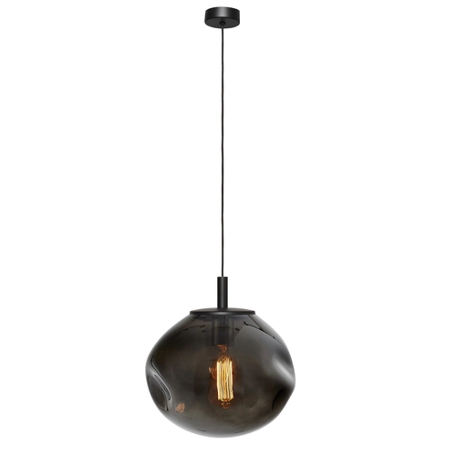 Lampa wisząca AVIA BLACK S przydymiona, 25 cm, Kaspa