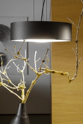 Lampa wisząca VERO czarna, 45 cm, czarne wnętrze, Kaspa