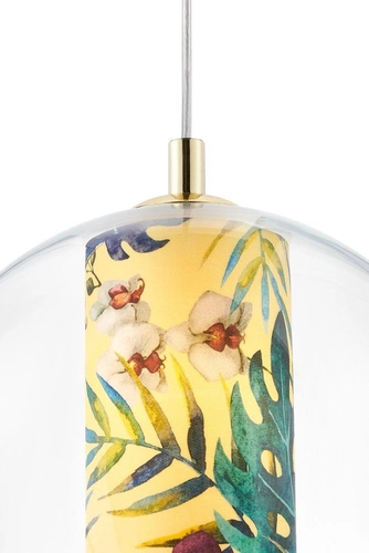 Lampa wisząca FERIA M żółta, 30 cm, Kaspa