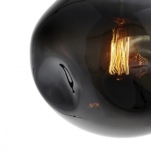 Lampa wisząca trzypunktowa AVIA BLACK 3 przydymiona, Kaspa