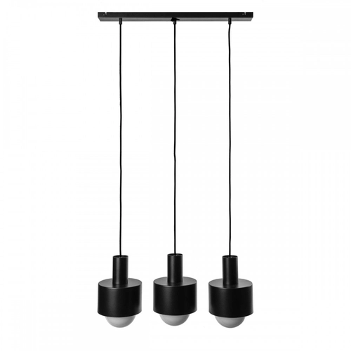 ENKEL 3 czarna sufitowa lampa wisząca