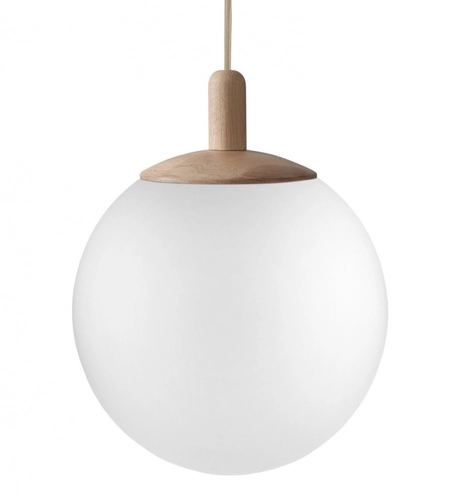 Lampa wisząca ALUR WOOD L dąb, 40 cm, Kaspa