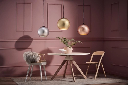 Lampa wisząca MOON złota, 35 cm, Kaspa