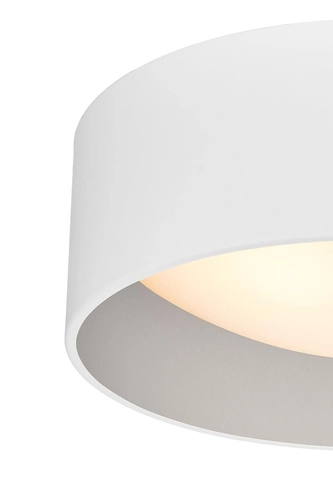 Plafon VERO S biały, 35 cm, srebrne wnętrze, Kaspa