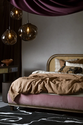 Lampa wisząca AVIA BLACK L przydymiona, 40 cm, Kaspa