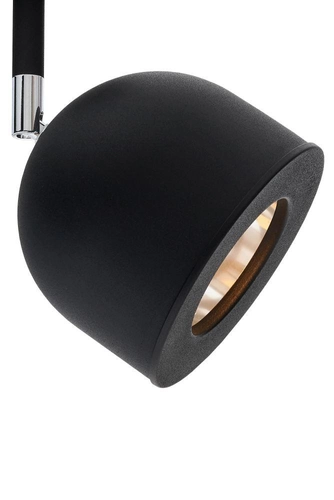 Lampa sufitowa okrągła PILAR 5 KASPA czarna, Kaspa