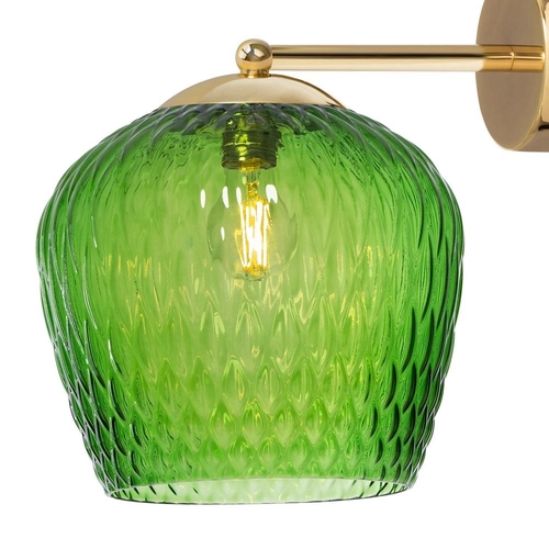 Kinkiet VENUS zielony transparentny, Kaspa