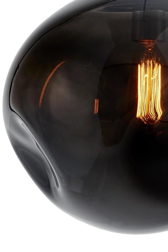 Lampa wisząca AVIA L przydymiona, 40 cm, Kaspa