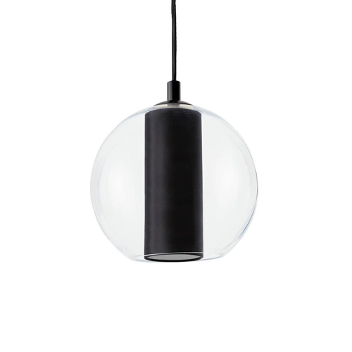 Lampa wisząca MERIDA BLACK M czarna, 30 cm, Kaspa