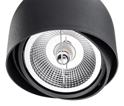 Reflektor sufitowy czarny Garland