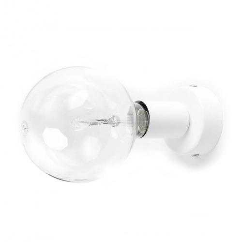 Biała lampa ścienna Loft Metal Kinkiet KOLOROWE KABLE