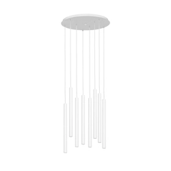 Lampa sufitowa ośmiopunktowa ROLL 8 biała, Kaspa