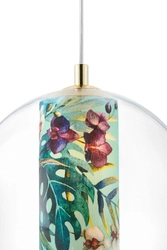 Lampa wisząca FERIA M zielona, 30 cm, Kaspa