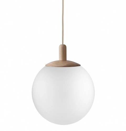 Lampa wisząca ALUR WOOD M dąb, 30 cm, Kaspa