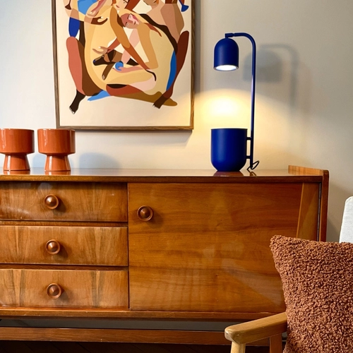 Lampka na biurko BOTANICA kobaltowa, Kaspa