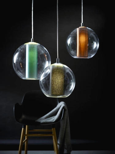 Lampa wisząca MERIDA L morska, 35 cm, Kaspa