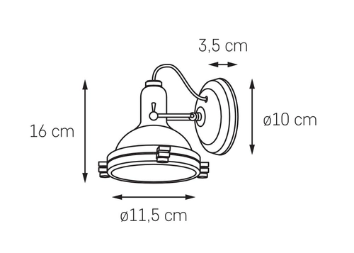 Kinkiet NAUTILIUS czarny, Kaspa