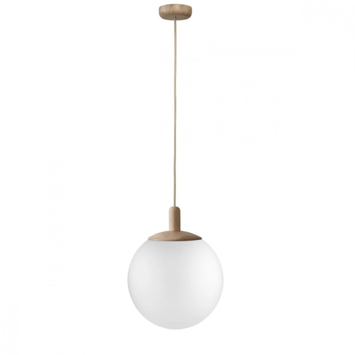 Lampa wisząca ALUR WOOD S dąb, 25 cm, Kaspa