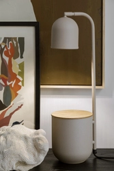 Lampka na biurko BOTANICA WOOD beżowa, Kaspa