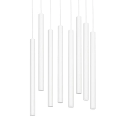 Lampa sufitowa ośmiopunktowa ROLL 8 biała, Kaspa