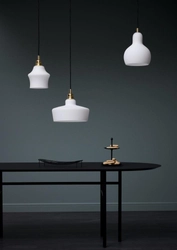 Lampa wisząca LONGIS WHITE I złote wykończenie, Kaspa