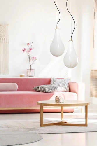 Lampa wisząca dwupunktowa STILLA 2, srebrne wykończenie, Kaspa