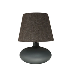 Lampa stołowa SAWA CLASSIC brązowy melanż, grafitowa podstawa, Kaspa