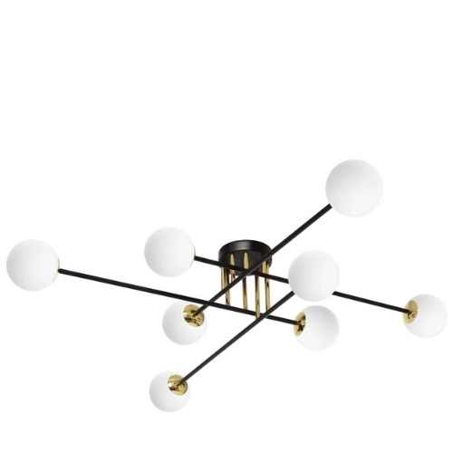 Lampa przysufitowa ASTRA 8 czarna, Kaspa