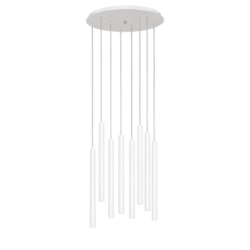 Lampa wisząca LED ROLL LAMPA WISZĄCA 8 biała, Kaspa