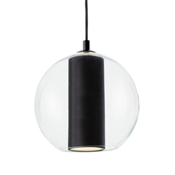 Lampa wisząca MERIDA BLACK L czarna, 35 cm, Kaspa
