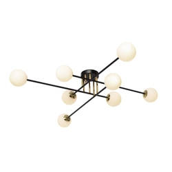 Lampa przysufitowa ASTRA 8 czarna, Kaspa