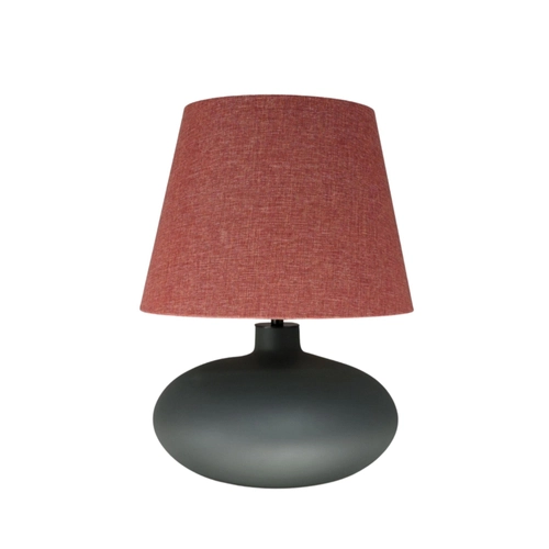 Lampa stołowa SAWA CLASSIC ceglasty melanż, grafitowa podstawa, Kaspa