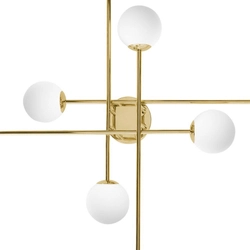 Lampa przysufitowa ASTRA 8 złota, Kaspa