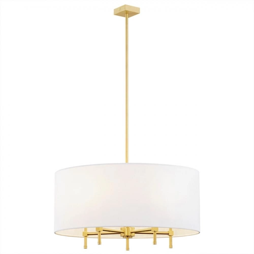 Żyrandol do salonu Abbano złoty