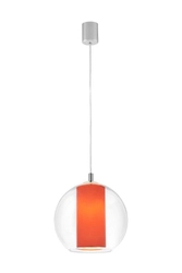 Lampa wisząca MERIDA M koral, 30 cm, Kaspa