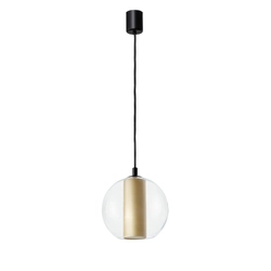 Lampa wisząca MERIDA BLACK M szampan, 30 cm, Kaspa