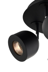 Lampa sufitowa okrągła PILAR 5 KASPA czarna, Kaspa