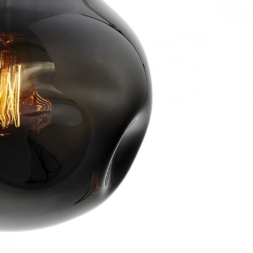 Lampa wisząca AVIA BLACK M przydymiona, 30 cm, Kaspa