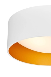 Plafon VERO S biały, 35 cm, złote wnętrze, Kaspa