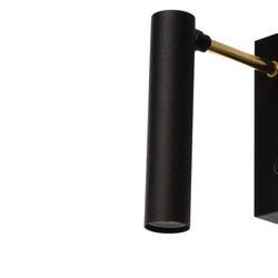 Kinkiet LARS czarny, z włącznikiem, Kaspa